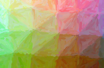 Illustration of green and pink Impressionist Impasto paint background, digitally generated.