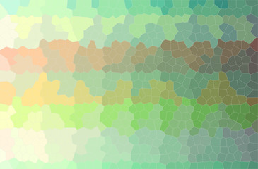 Illustration of green and yellow Small Hexagon paint background, digitally generated.