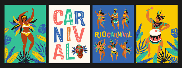 Brazil carnival. Vector templates for carnival concept and other users.