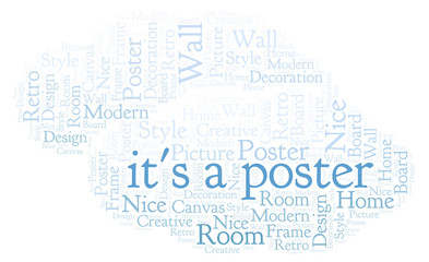 Obraz premium Interior Poster word cloud.