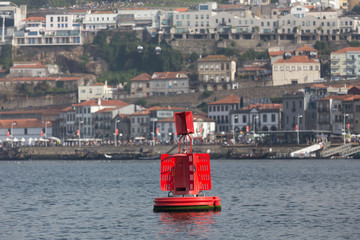 porto historic city in portugal river buoy