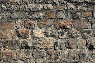 Brick wall of old bricks.