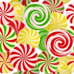 Candy. Colorful seamless background