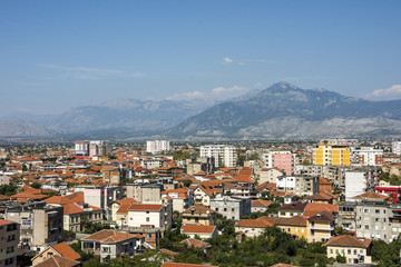 Top view of Skoder city, Albania