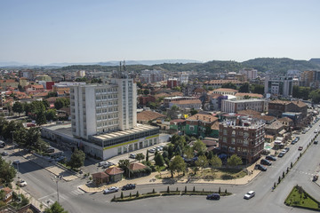Fototapeta na wymiar Top view of Skoder city, Albania