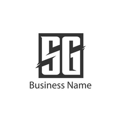 Initial Letter SG Logo Template Design