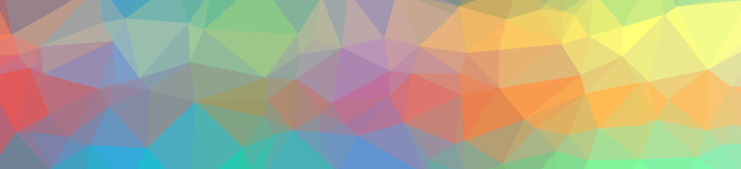 Illustration of abstract low poly orange banner background.