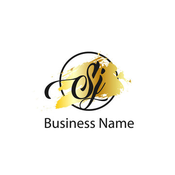 Initial Letter SJ Logo Template Design