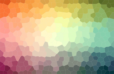 Illustration of red, yellow and blue Little Hexagon paint background, digitally generated.