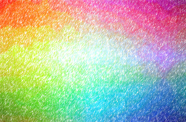 Illustration of red, yellow, blue Low Coverage Color Pencil paint background, digitally generated.