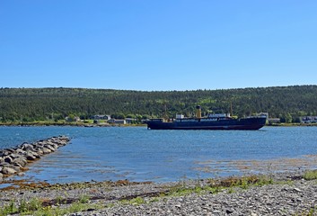shoreline  view of the shipwreck of the SS Kyle  located at  Harbour Grace, 102 year-old ship has...
