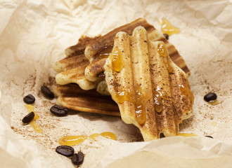homemade cookies with honey and cinnamon