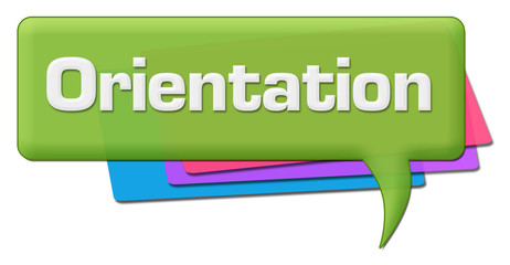 Orientation Green Colorful Comment Symbol 
