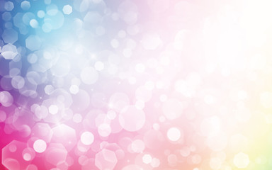 Colorful sparkle rays lights with bokeh elegant show on stage abstract background. Dust sparks background.