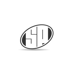 Fototapeta premium Initial Letter SP Logo Template Design
