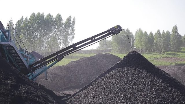 coal sorting, coal storage