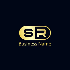Initial Letter SR Logo Template Design