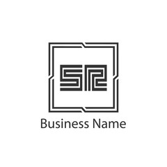 Initial Letter SR Logo Template Design