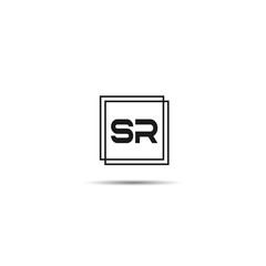 Initial Letter SR Logo Template Design