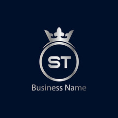 Initial Letter ST Logo Template Design