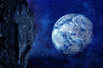 Space planets and nebula