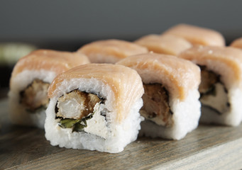 detalle piezas sushi