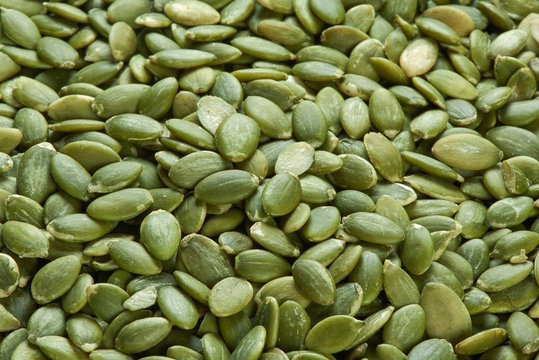 Heap Of Raw Pumpkin Seeds Texture