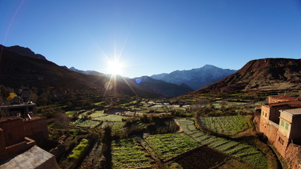 Obraz premium Village in Atlas mountains