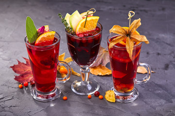 winter drink with berries