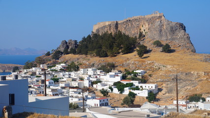 Fototapeta na wymiar view of the castle and the Greek city