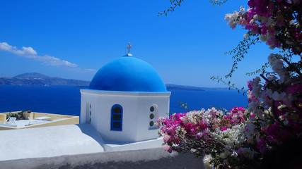 greek orthodox church in santorini greece
