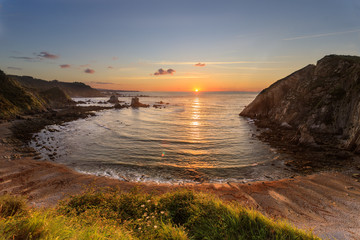 Silence beach on Asturias, Spain.