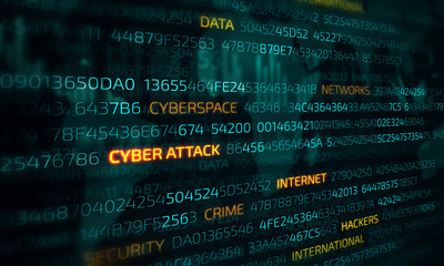 Obraz premium Computer hacking concept