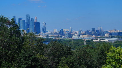 aerial view of the city
