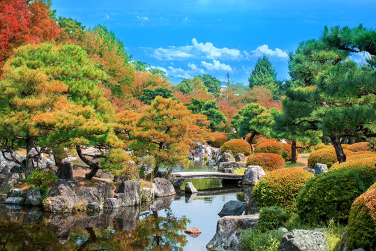 Ninomaru Garden in Nijo Castle Kyoto, Japan
