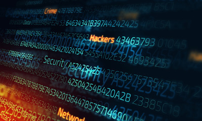 Obraz premium Computer hacking concept