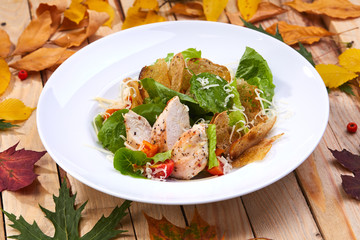 salad with chicken