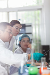 Fototapeta premium people working at laboratory