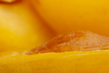 Texture of the fruit of the plum One fruit is enlarged to the size of the screen