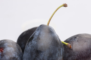 A large image of plum fruit. Limited depth of field