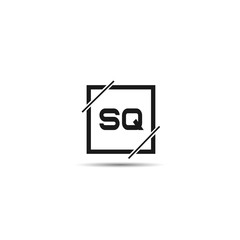 Initial Letter SQ Logo Template Design