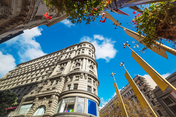 Historic buildings in San Francisco financial district