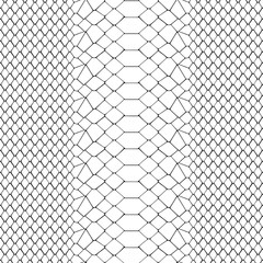Snake Skin Black and White Seamless Pattern