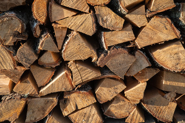 Firewood texture. Background