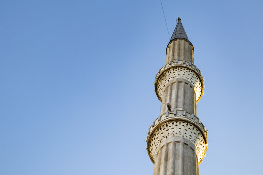 Mosque Minaret And Blue Sky