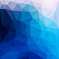 Obraz na płótnie Canvas Blue abstract geometric rumpled triangular low poly style vector illustration graphic background