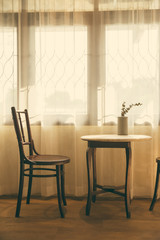 flower vase on table