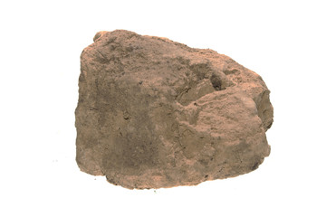 clay isolated on white background
