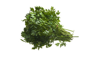 parsley isolated on white background