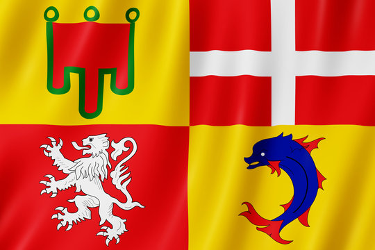 Flag of Auvergne-Rhone-Alpes, France